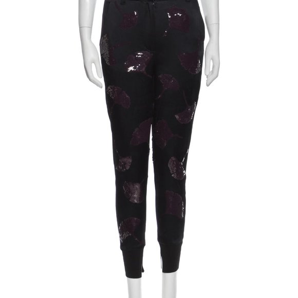 NWOT 3.1 Phillip Lim navy blue sequin embellished party jogger pants, XXS, 0 - Picture 3 of 4